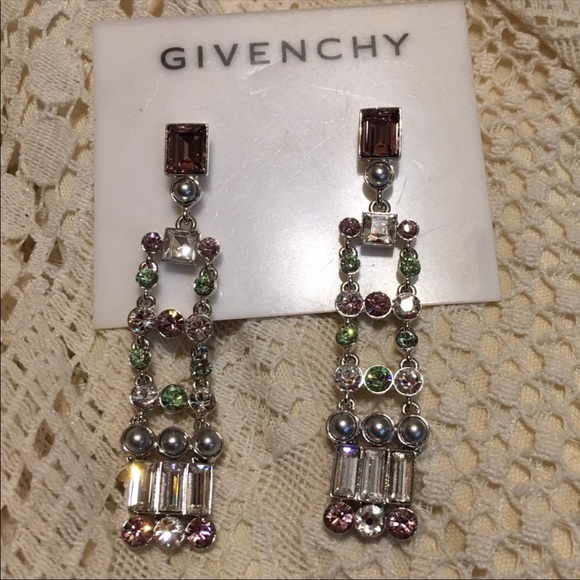 Givenchy Jewelry - Givenchy Retroglow crystal chandelier earrings NWT